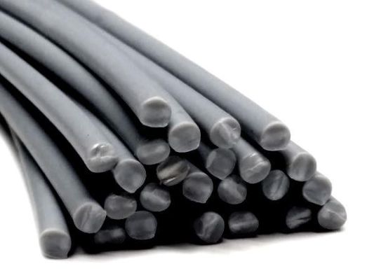 Plastic welding rods PE-HD 3mm Round Gray (RAL7005) 25 rods